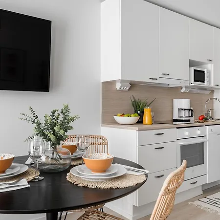 아파트 Borg Itaepuisto | Downtown Urban Loft 3-room, Balcony, 2 Tvs, Free Parking 포리